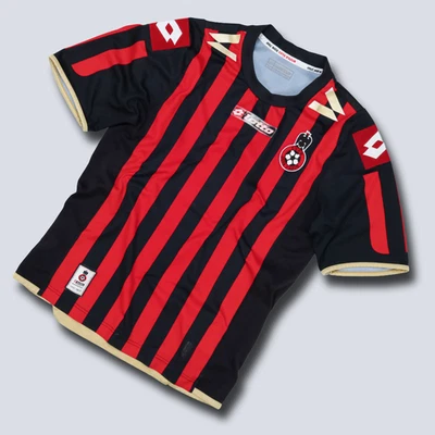OGC NICE 2009-10 HOME SHIRT #5 XS MEN - MAILLOT VINTAGE OGCN LOTTO GYM NISSA - Photo 1/4
