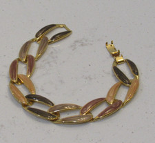 Gold Tone Link Bracelet MCM Quiet Luxury Elegant Careerchic Preppy Minmalist