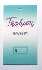 975 HANG TAGS BOUTIQUE TAGS JEWELRY HANGTAGS WITH 975 PLASTIC LOOPS