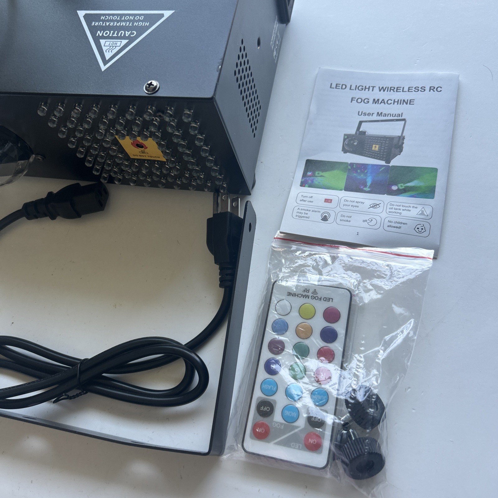 2 in 1 Horizontal,Vertical Fog Machine Halloween with Disco Ball,Smoke Machine