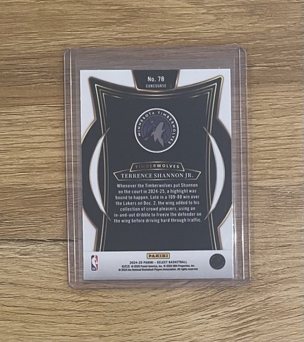 Terrence Shannon Jr., Panini NBA Select Concourse 24/25, Timberwolves, #178 - Bild 2 von 2