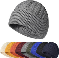 Unisex Wintermütze Strickmütze Grobstrick W...