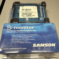 Samson S-Monitor headphone amp and monitor SEALED NEW. Great for IEM, headphones
