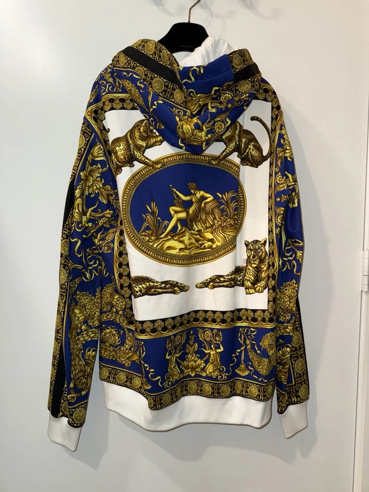 Versace Baroque Hoodie + Garment Bag | Size Large - Image 3 of 4