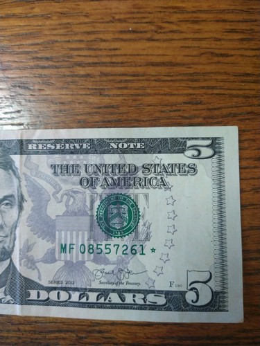 2013 - $5 Dollar Star Note - Rare Bill! | eBay