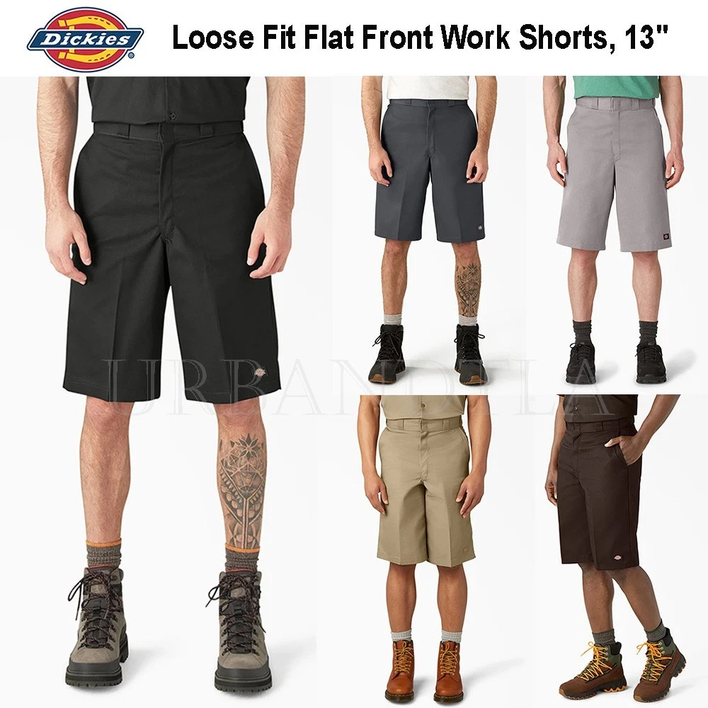 Dickies Loose Fit Flat Front Work Shorts, 13" - 42283