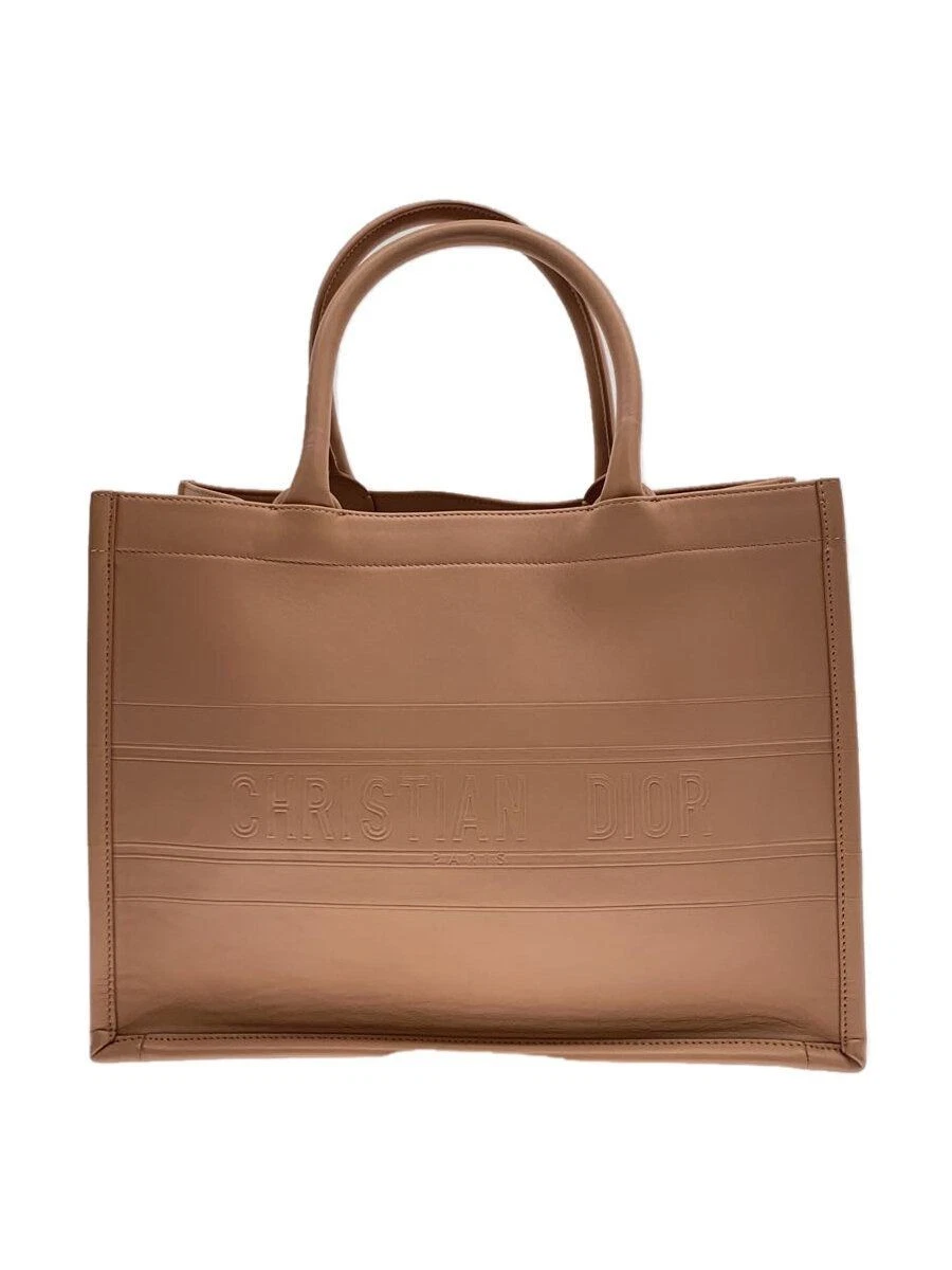 Sac fourre tout Christian Dior livre cuir moyen rose M1296Z occasion