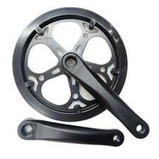 Single Chainring Bike Crankset CrankArm Set MTBbikes Road Bike 48 Black