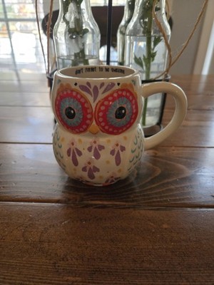  Natural Life MUG ~ Eleanor The Owl ~ Don t Forget To Be Happy Boho