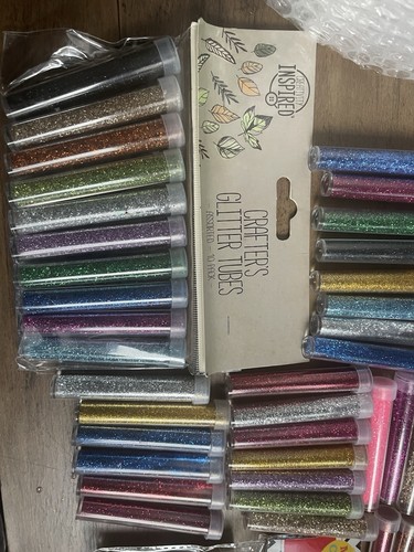 Huge Various Glitter Colours Crafting Bundle Joblot Kids Arts - Some Brand New - Picture 3 of 3