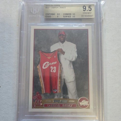 2003-04 Topps #221 Lebron James RC Rookie BGS 9.5💎💎💎