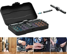 Home Repairs 24 In 1 Multi Bit Magnetic Screwdriver Set Multifunctional Toolbox 