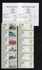 Machin/Heritage 'Glasgow 2016' SNP Conf 2016 Pair + 2 x LABELS - SCARCE Post Go