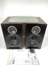 Elac DBR62 6.5" Bookshelf Speakers Pair Walnut Black Audiophile Open Box