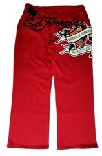 Ed By Ed Hardy Designs Broken Hearts Fairy Tales Women's Size XL Sweatpants New
