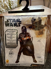 Star Wars The Mandalorian Padded Jumpsuit Costume w/ Mask Cape Boys 12-14