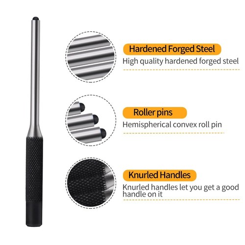 Roll Pin Punch Set 9pcs 1/16 - 5/16 Removing Repair Tools 9pcs Pin Punches - Picture 3 of 6