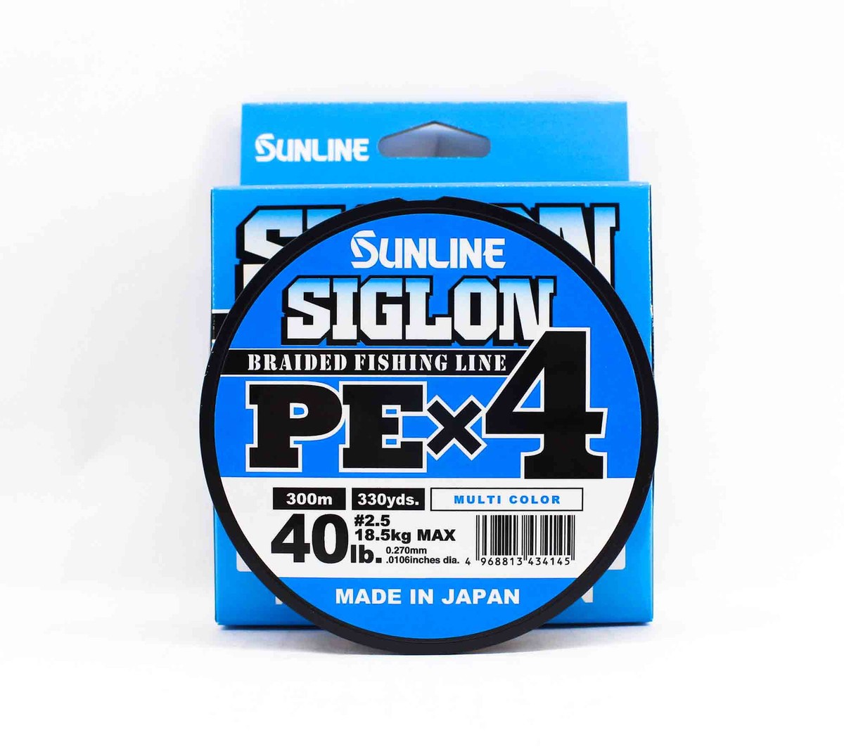 Tresse Sunline Siglon X4 PE 300m - 35LB (2 PE) - Multicouleurs - Neuf