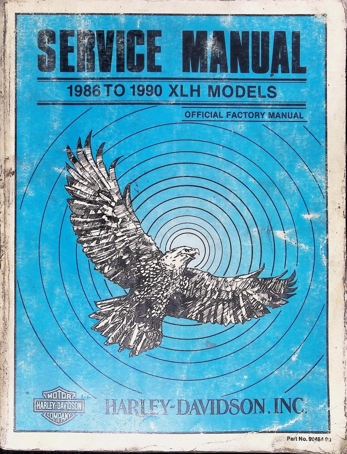 Harley-Davidson XLH Models Service Manual 1986-1990 Factory OEM 1989