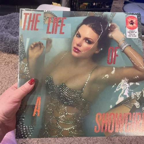 Taylor Swift The Life Of A Showgirl Lit My Sky Up Orange Metallic Vinyl LP