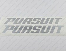 PURSUIT BOAT LOGO SILVER DECALS STICKERS 12