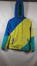 Lands' End Kids Stormer Colorblock Hooded Windbreaker Jacket, size L/14