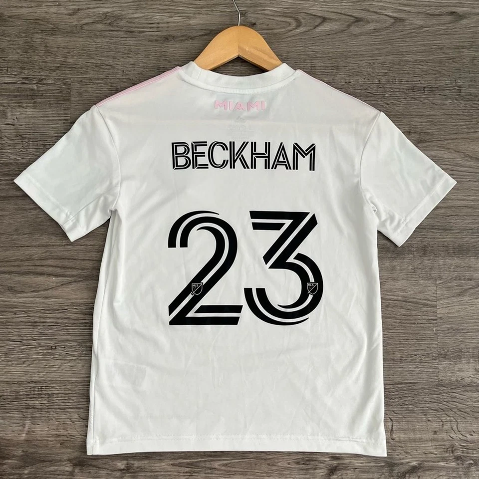 Camiseta de fútbol Inter Miami Adidas juvenil mediana David Beckham Aeroready 23 fútbol Foto 3 de 4