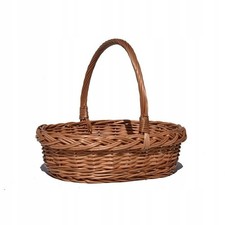 Geflochtener Weidenkorb mit Henkel Deko Geschenkkorb Obst Brot Sigkeiten