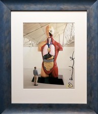 DAMIEN HIRST ‘Hymn’ hand signed print with heart drawing (custom framed)