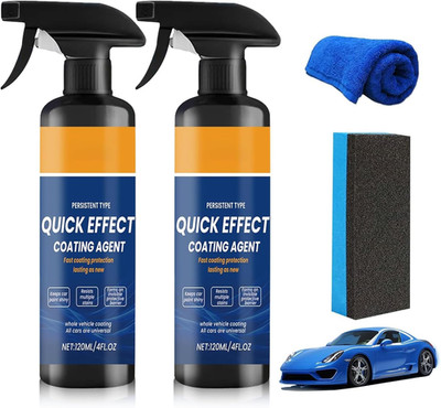 Car Quick Coating Spray, 2-Pack, Advanced Paint Protection, Vehicle Detailing...