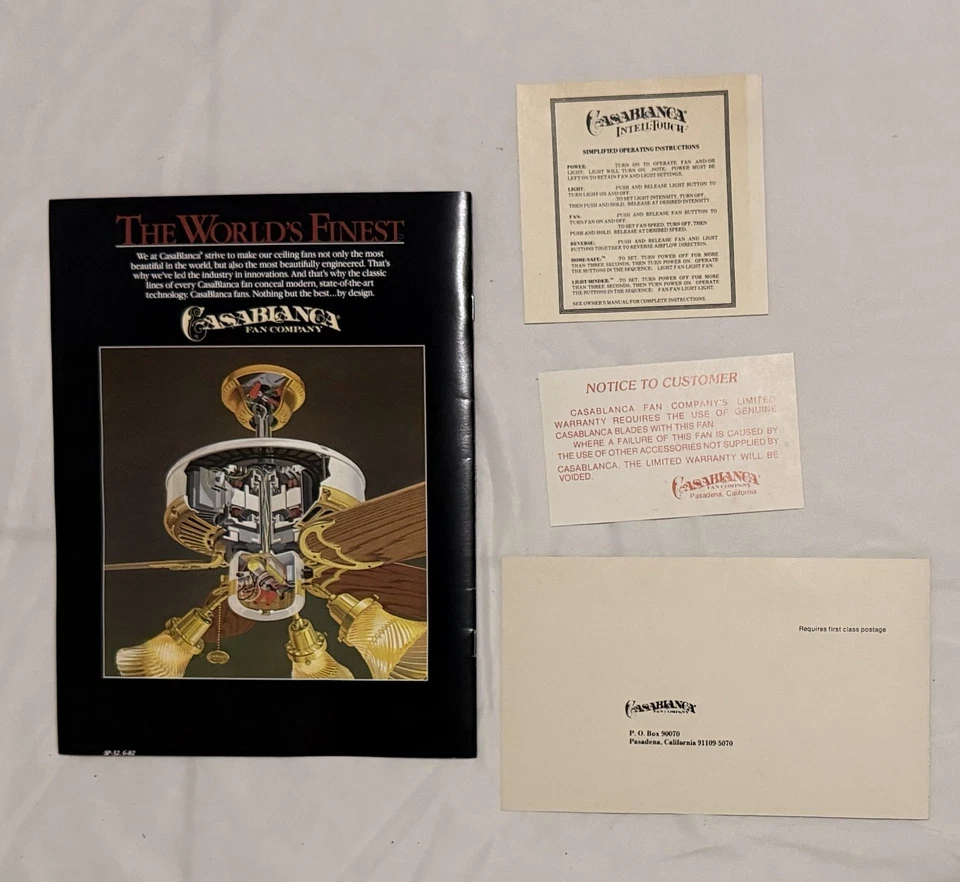 Ventilador de techo Casablanca Panama5 1984 vintage Foto 4 de 4
