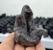 1pc Halloween Natural flame stone death skull Carved quartz crystal Yooperlite2