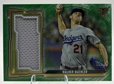 walker buehler #/18 2020 Jumbo Relic Topps Triple Threads Baseball, La Dodgers