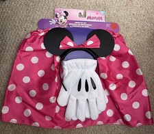Disney Minnie Mouse Pink Dot Halloween Costume Dress Up size 4-6x