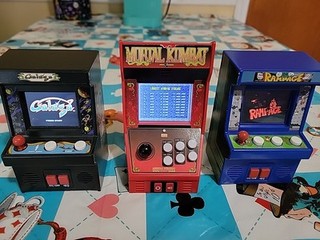 Lot of 3 Mini Arcade Games- Galaga 🪲 Mortal Kombat 🧧 Rampage 🏢  Work Great!🔥