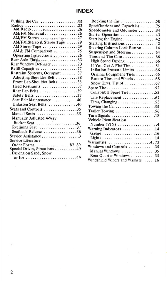 Ford Maverick 1977 manual del propietario original OEM libro de instrucciones del usuario Foto 4 de 4