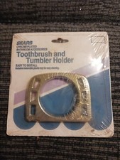 Vintage Sears Chrome Plated Toothbrush And Tumbler Holder Chrome Plated Bathroom
