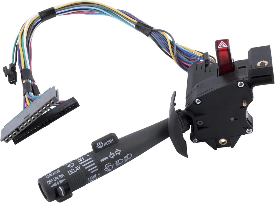 转向信号开关巡航雨刮器适用于雪佛兰 C1500 C2500 C3500 Suburban Tahoe 95-99 — 第 2/4 张图片