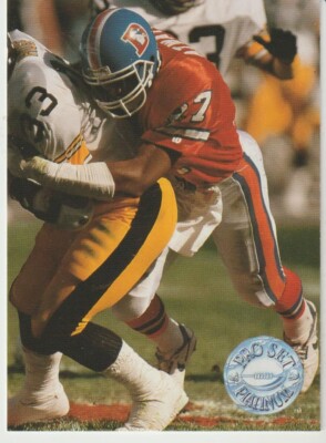 Pro Set Platinum 1991 NFL Card Denver Broncos #180 Steve Atwater