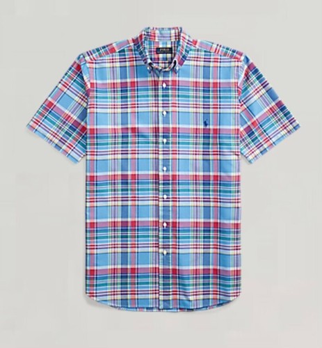 $115 Polo Ralph Lauren Para Hombre Calce Clásico Camisa Oxford a Cuadros, Multi, S - Imagen 5 de 5