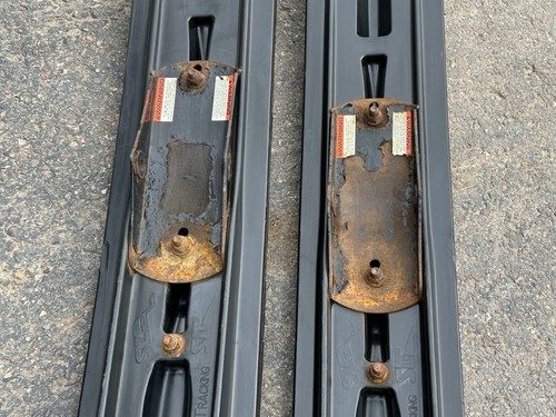 Set of Arctic Cat SLP Black Plastic Skis ZR ZL ZRT Z CROSSFIRE FIRECAT M8 M6 - Picture 4 of 7