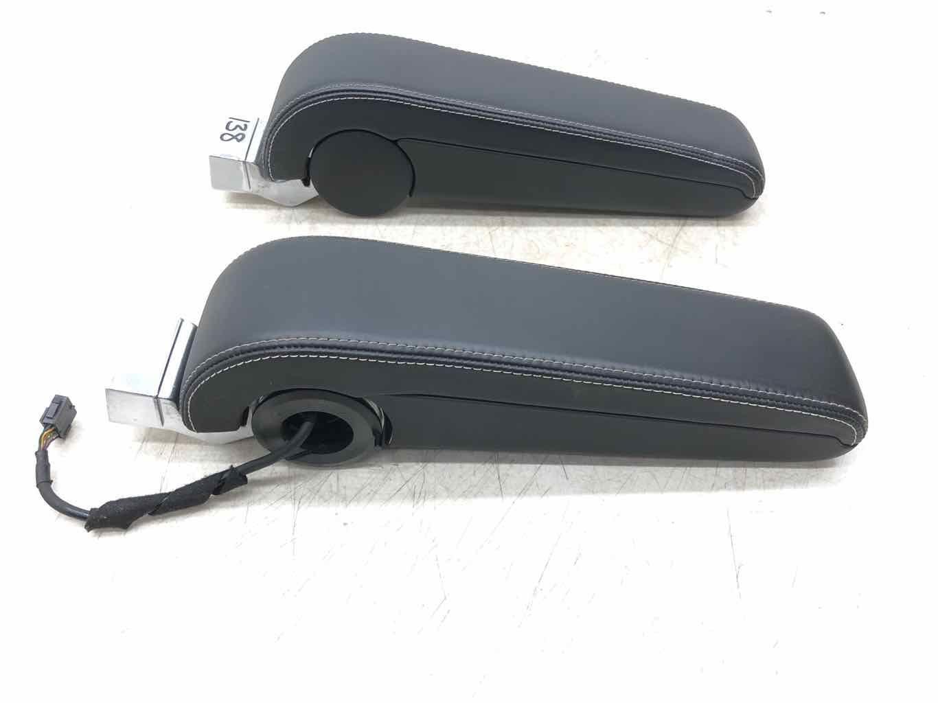 2009-2011 BENTLEY CONTINENTAL RIGHT LEFT CENTER CONSOLE ARMREST SET 2 PCS BLACK