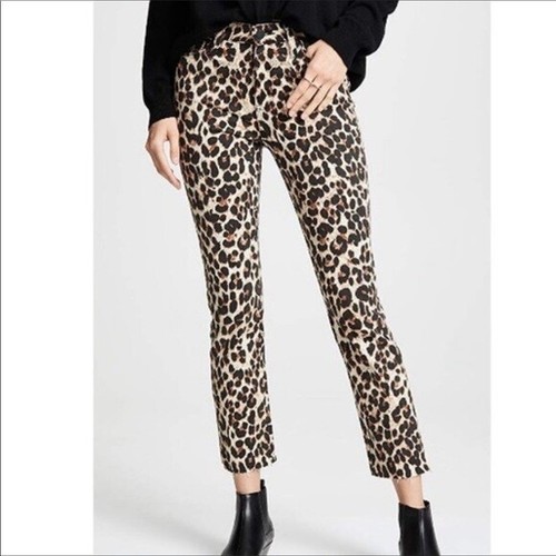 PAIGE Hoxton Straight Ankle Leopard 