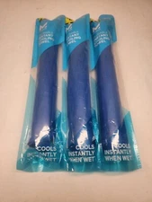 Lot Of 3 Mission Reusable Instant Cooling Towels NEW 8”X30”