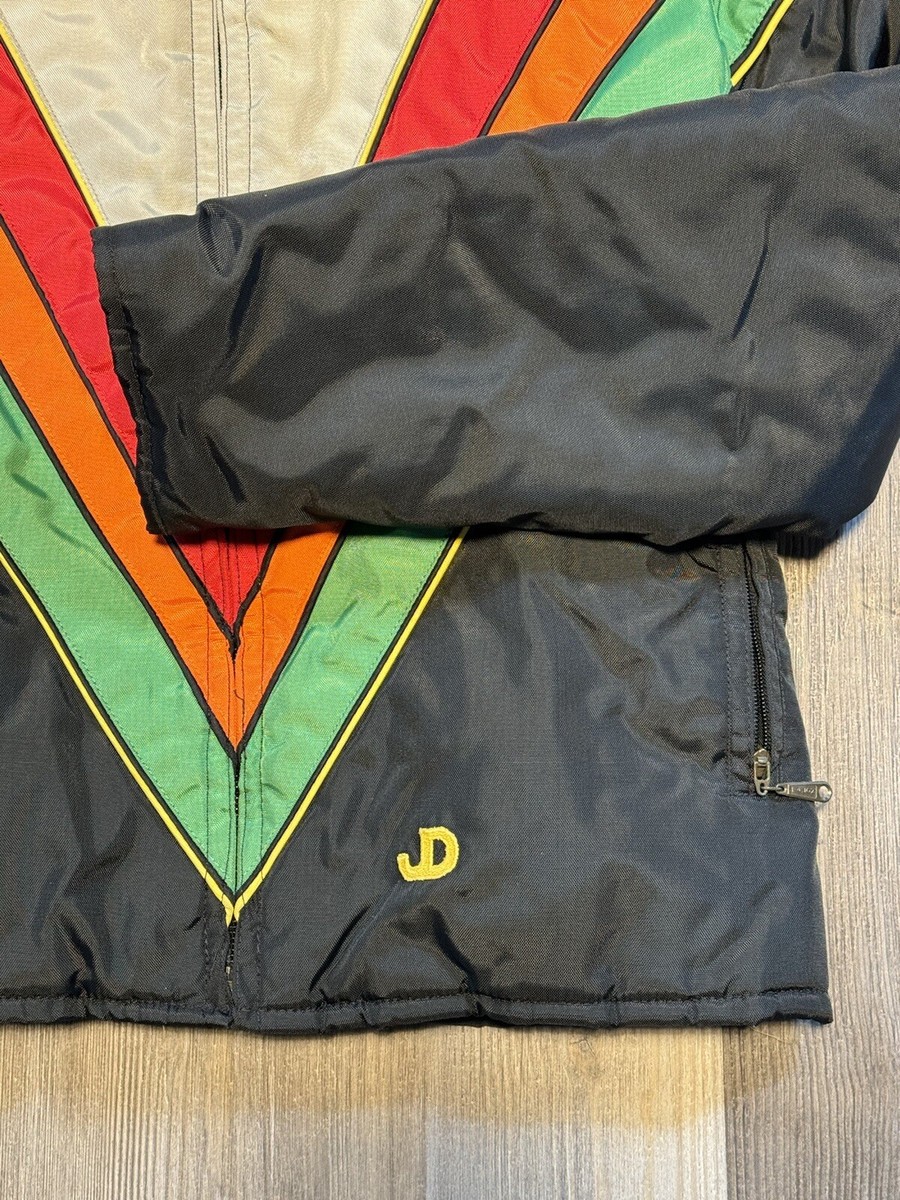 Vintage 80s John Deere chevron stripe jacket coat Men's M | eBay