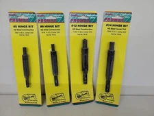 Promax Industrial Self Center Hinge Bit Set For Screws #5 #6  #8 #9 #10 #12 #14