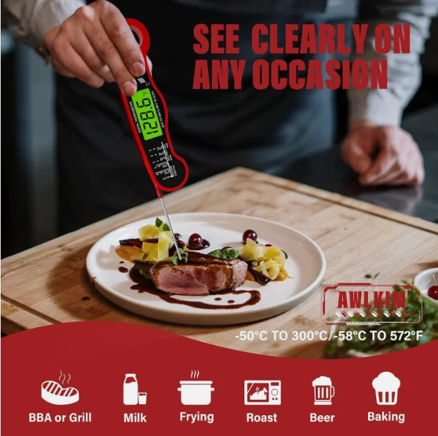 Meat Thermometer Digital Fast Instant Read Food Thermometer for Cooking US