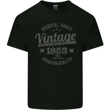 Vintage Year 72nd Birthday 1953 Mens Cotton T-Shirt Tee Top