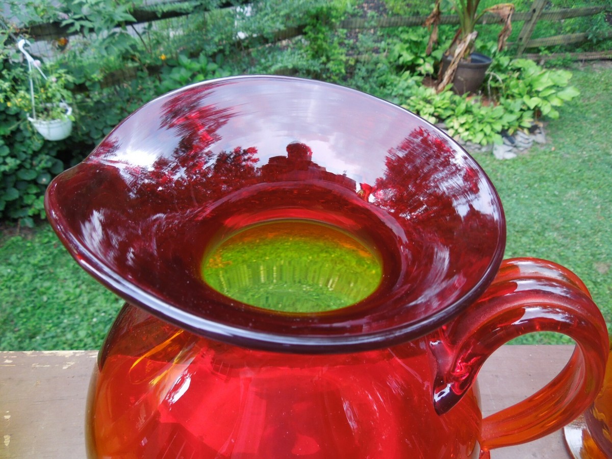 Vintage Blenko Art Glass Mid Century Large 8