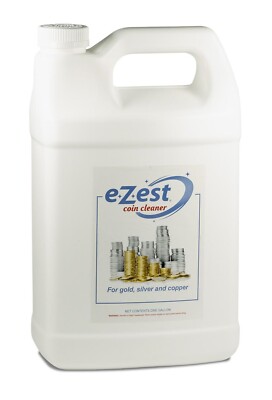 E Z est Ezest Easy Coin Jewelry Cleaner for Gold Silver & Copper Items Gallon